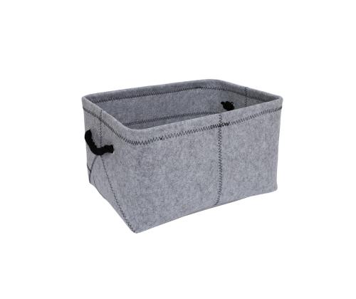 Laatikko MAX FELT-2, 40x29x22cm, vaaleanharmaa huopa