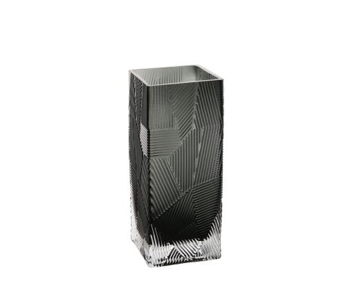 Maljakko ZANA 10x10xH25cm, harmaa lasi