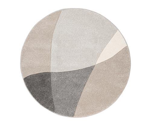 Matto DIXIE CARVED-1, D160cm, harmaa/beige