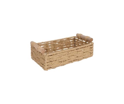 Kori MAX SARA 26x15xH9cm, vaaleanruskea pajuverhoilu