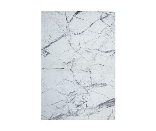 Matto SANFORD-5, 133x190cm, valkoinen/harmaa