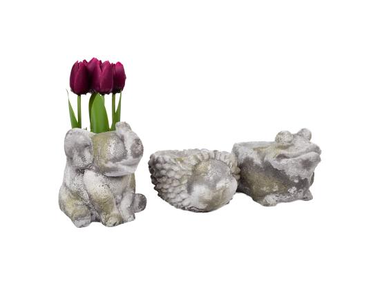 Kukkaruukun kansi STONE 20x15xH11cm, siili