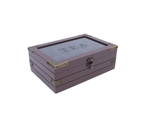 Teerasia HASEL 24x17xH9cm, viininpunainen, punainen