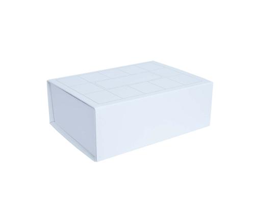 TRUDY laatikko 35x25x11cm kokoontaitettava, valkoinen