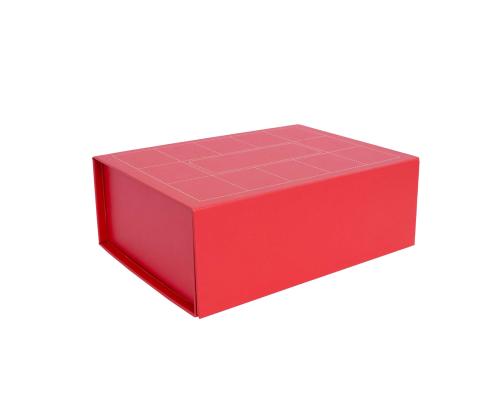 TRUDY laatikko 26x18x8.5cm kokoontaitettava, punainen väri