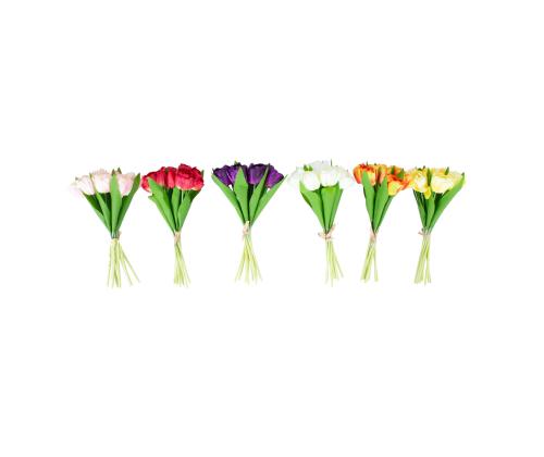 Tekokukka FLOWERLY H30cm 10 tulppaania, sekoitus