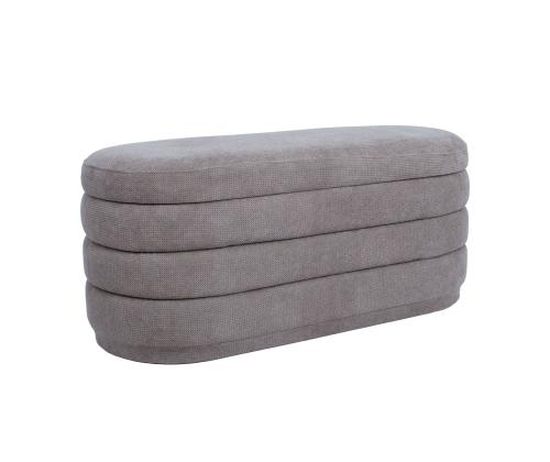 Vaaleanpunainen HIRO 104x44xH44cm, vaaleanruskea, säilytystilalla varustettuna