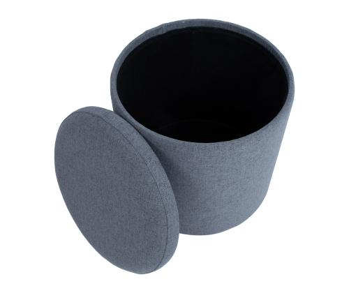 Tumbler HAKO D34,5xH36cm, tummanharmaa, säilytystilalla varustettuna