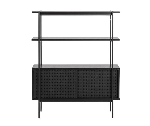 Hylly ANGUS 3, 94x27xH114cm, musta