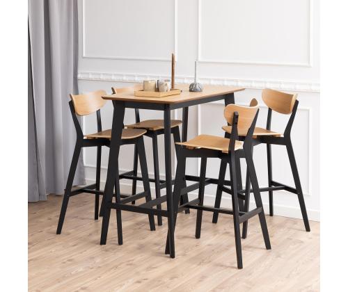 Baarijakkara ROXBY luonnollinen/musta, 45x49xH105cm