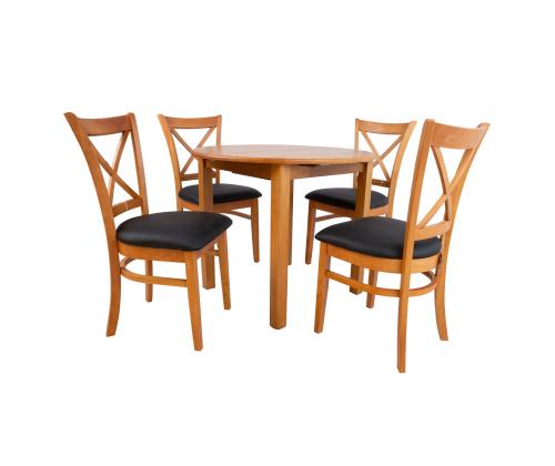 MIX & MATCH ruokapöytäsetti 4 tuolilla