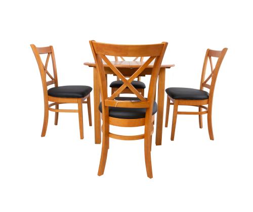 MIX & MATCH ruokapöytäsetti 4 tuolilla