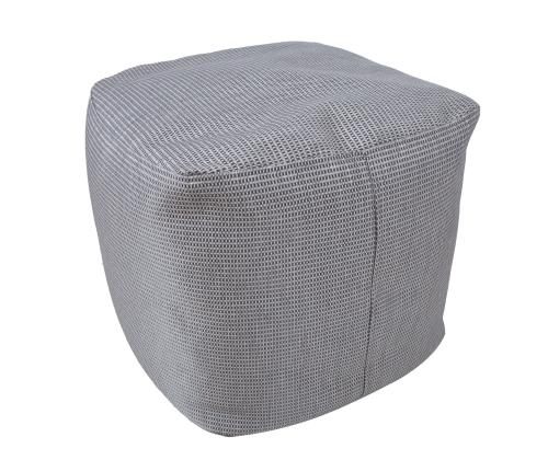 Tumba MITSU-MITSU, 55x55cm, k45cm, harmaa ja hopea, 50% puuvillaa, 50% polyesteriä, kangas-305