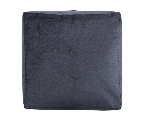 Tumba MITSU-MITSU, 80x80cm, k30cm, tummanharmaa, 100% polyesteri, kangas-311