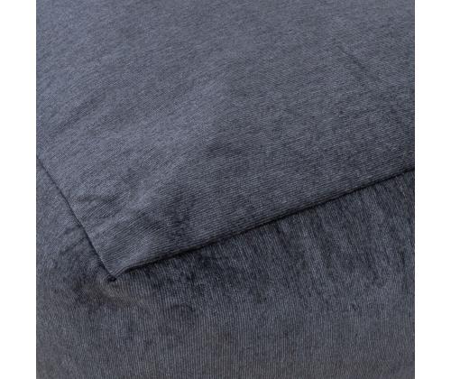 Tumba MITSU-MITSU, 80x80cm, k30cm, tummanharmaa, 100% polyesteri, kangas-311