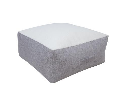 Tumba LAMB Laukku, 80x80cm, k30cm, valkoinen/vaaleanharmaa, 100% polyesteri, kangas-323/321