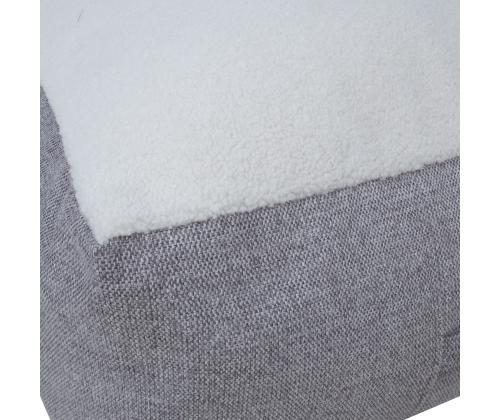 Tumba LAMB Laukku, 80x80cm, k30cm, valkoinen/vaaleanharmaa, 100% polyesteri, kangas-323/321