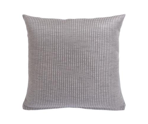 Tyyny MITSU-MITSU, 45x45cm vetoketjulla, harmaa ja hopea, 50% puuvillaa, 50% polyesteriä, kangas 305