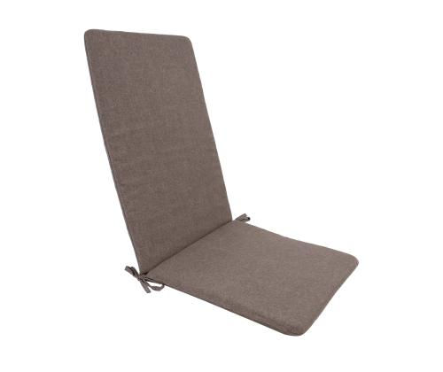 Tuolinpäällinen selkänojalla SIMPLE BROWN 48x115x3cm, ruskea, 100% polyesteri