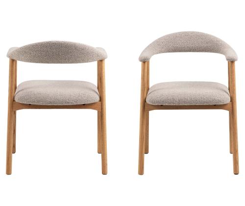 Tuoli ADDI kahvoilla, beige, 56x54xH75,5cm, solkikangas, solkikangas