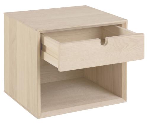 Yöpöytä CENTURY 37x32xH33cm, vaalea tammi