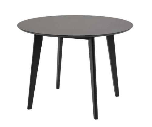 Ruokapöytä ROXBY, D105xH76cm, musta