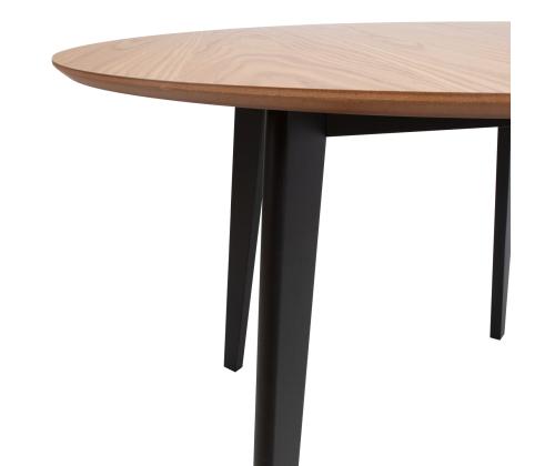Ruokapöytä ROXBY D105xH76cm, tammi/musta