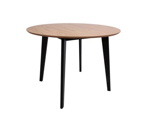 Ruokapöytä ROXBY D105xH76cm, tammi/musta