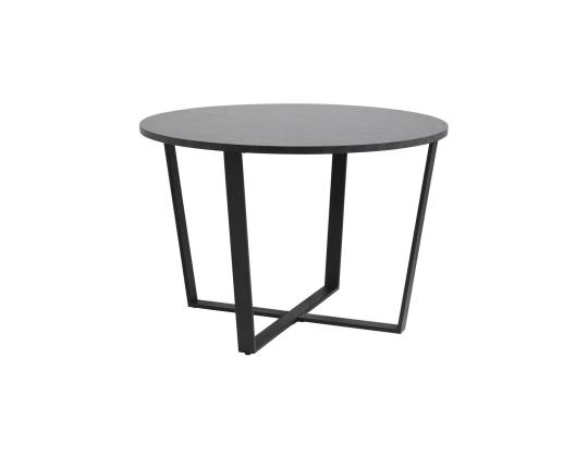 Ruokapöytä AMBLE D110x75cm, musta, melamiini, metalli