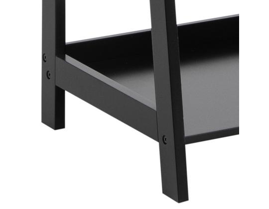 Hylly WALLY 63x40xH130cm, 4 hyllyä, hyllylevy ja runko: MDF, väri: musta, viimeistely: maalattu