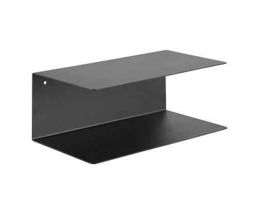 Seinähylly JOLIET 35x20xH14cm, musta metallia