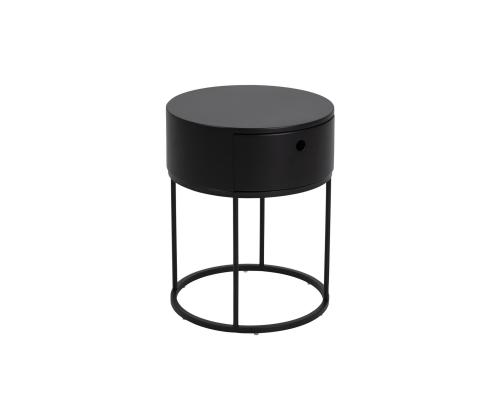Yöpöytä POLO D40xH51cm, musta, MDF, metallia