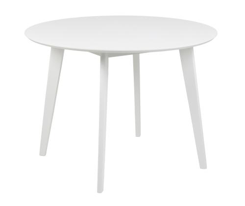 Ruokapöytä ROXBY, D105xH76cm, valkoinen