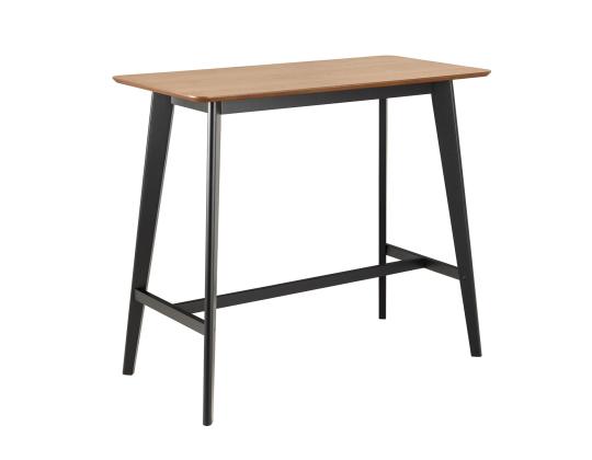 Baaripöytä ROXBY 120x60xH105cm, luonnollinen/musta