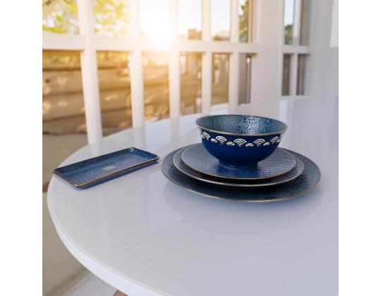 Lauta BLUE SUN D19cm, tummansininen keraaminen