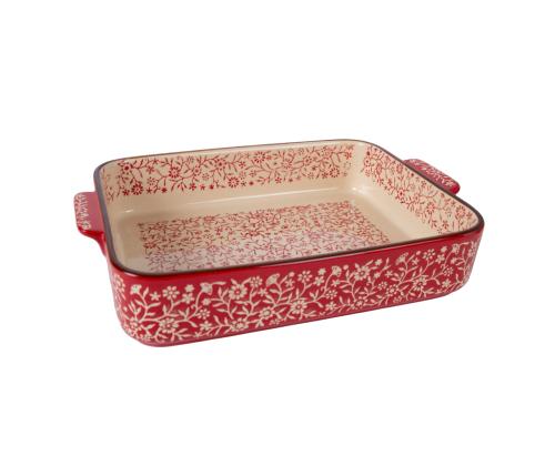 Uuniastia STAR BAKE 31x21cm, punainen keramiikka