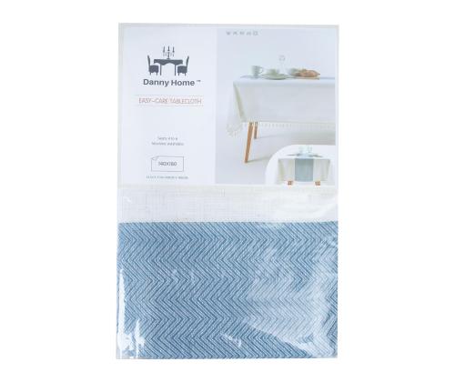 Pöytäliina EASY CARE 140x180cm, valkoinen/harmaa