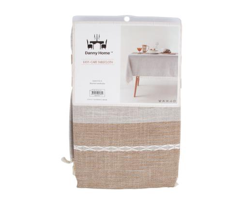 Pöytäliina EASY CARE 132x178cm, beige puuvilla jacquard kangas