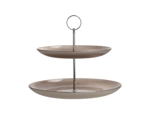 KAKKULAUTASTO 2 D28cm, lasi, lattiatuki