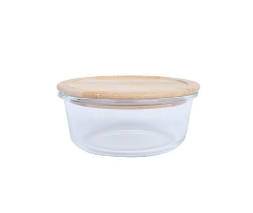 Kulho BOXY D15xH6cm 620ml, lasia, bambukannella varustettuna