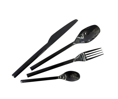 Ruokailuvälineet DUNE 24-osainen, musta