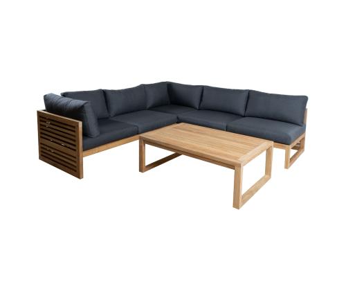 Setti SERENITY 2+2+1 kulmasohva ja pöytä