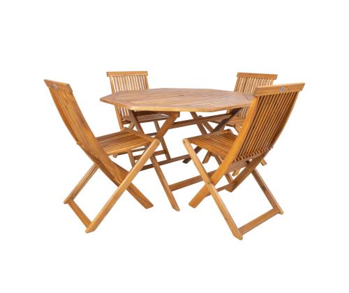 Puutarhakalustesarja FINLAY pöytä ja 4 tuolia