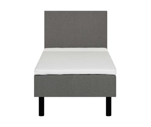 Hihna LANDE 90x200cm, pääty, harmaa, 7-vyöhykkeinen taskujousitus