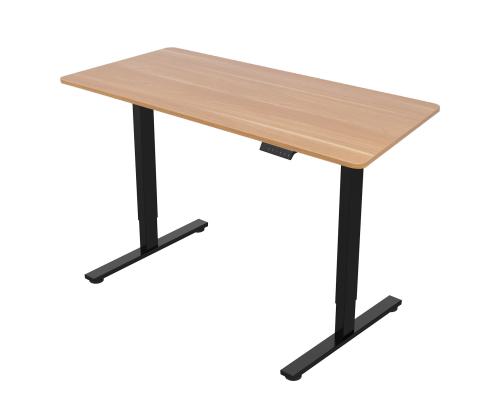 Työpöytä ERGO FIT 1 moottorilla 120x68xH71,5-116cm, tammi/musta