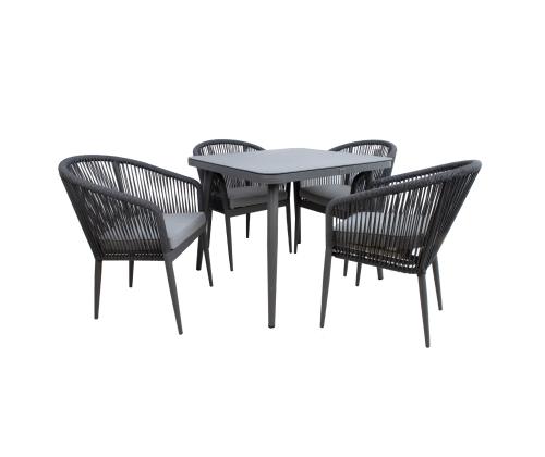 Puutarhakalustesarja ECCO pöytä ja 4 tuolia 21177