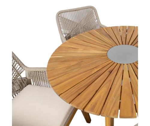 Puutarhakalustesarja FLORIDA pöytä ja 4 tuolia