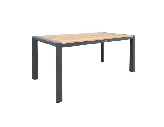 Puutarhakalusteet TAMPERE pöytä 160x80xH75cm, 4 tuolia 56x63xH90cm, lampi, alumiini