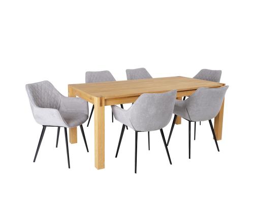 Ruokapöydän setti CHICAGO NEW ja 6 tuolia