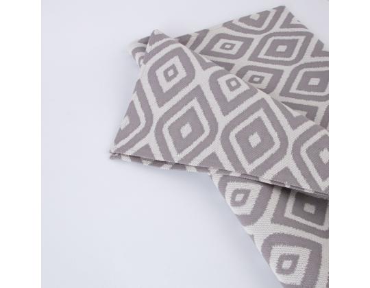 Linik HOLLY OUTDOOR 43x116cm, harmaat timantit, 100% akryyli, kangas 351